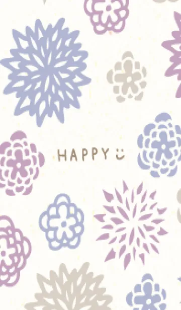 [LINE着せ替え] 和風カラー花24の画像1