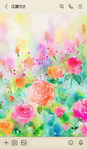 [LINE着せ替え] 薔薇(バラ)の花の着せかえ(R129)の画像2