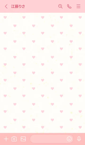 [LINE着せ替え] 小さなハートたくさん26の画像2