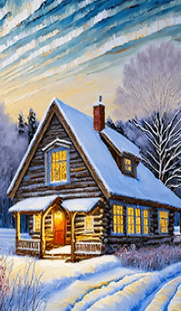 [LINE着せ替え] 優美な冬の風景の着せかえ(Winter-125)の画像1