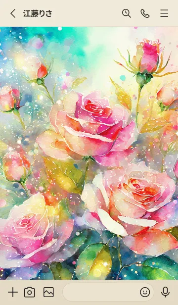 [LINE着せ替え] 薔薇(バラ)の花の着せかえ(R123)の画像2