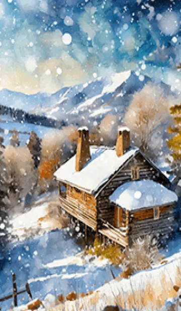 [LINE着せ替え] 優美な冬の風景の着せかえ(Winter-122)の画像1