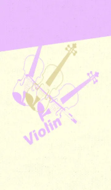 [LINE着せ替え] Violin 3カラー クリームの画像1