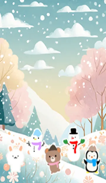 [LINE着せ替え] 可愛い北欧風着せかえ(Winter-187)の画像1