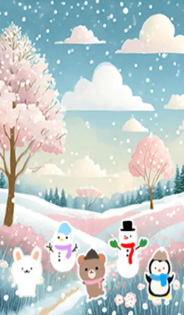 可愛い北欧風着せかえ(Winter-186)の着せ替えメイン画像