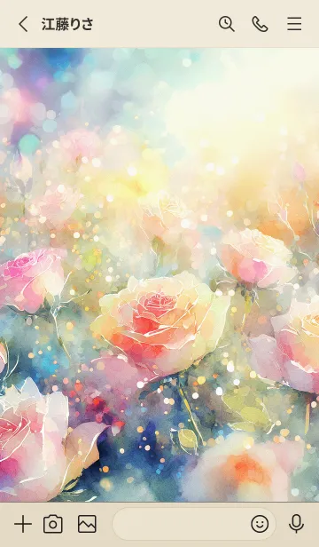 [LINE着せ替え] 薔薇(バラ)の花の着せかえ(R135)の画像2