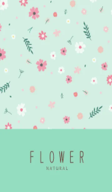 [LINE着せ替え] FLOWER MINT GREEN -NATURAL-57の画像1