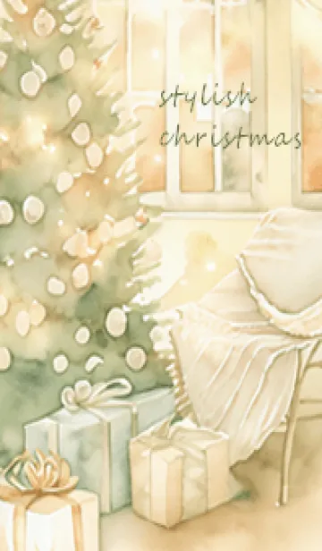 [LINE着せ替え] green☆おしゃれなクリスマス07_1の画像1
