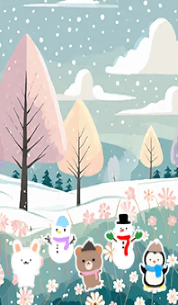 [LINE着せ替え] 可愛い北欧風着せかえ(Winter-190)の画像1