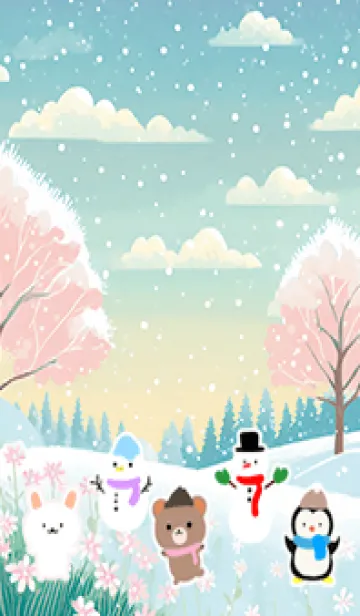 可愛い北欧風着せかえ(Winter-192)のLINE着せ替え