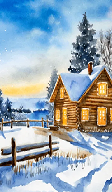 [LINE着せ替え] 優美な冬の風景の着せかえ(Winter-140)の画像1