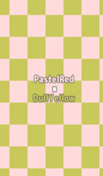 [LINE着せ替え] パステルレッド■くすみイエロー.TKCの画像1