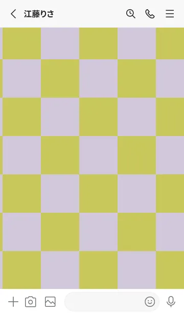 [LINE着せ替え] くすみパープル■くすみイエロー.TKCの画像2