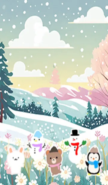 [LINE着せ替え] 可愛い北欧風着せかえ(Winter-196)の画像1