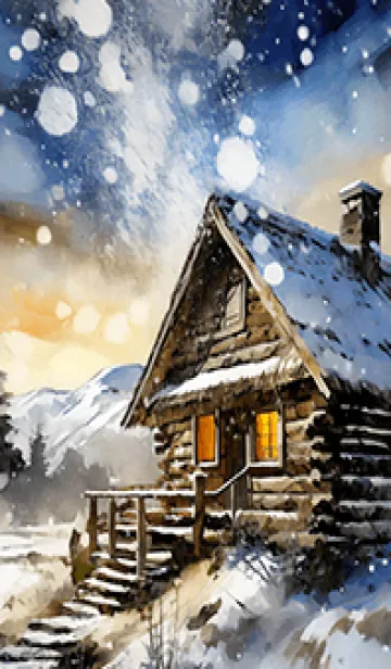 [LINE着せ替え] 優美な冬の風景の着せかえ(Winter-143)の画像1