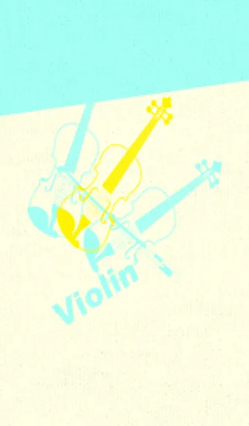 [LINE着せ替え] Violin 3カラー ペールレモンの画像1