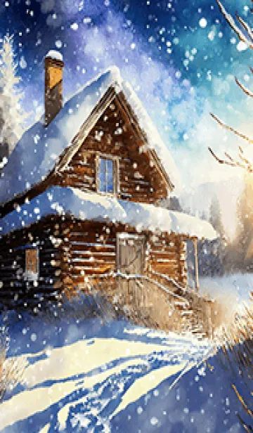 [LINE着せ替え] 優美な冬の風景の着せかえ(Winter-145)の画像1