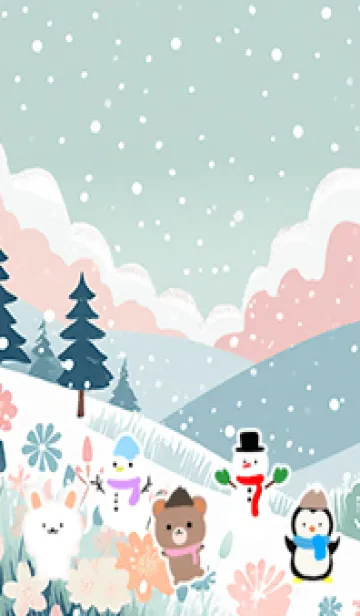 [LINE着せ替え] 可愛い北欧風着せかえ(Winter-200)の画像1