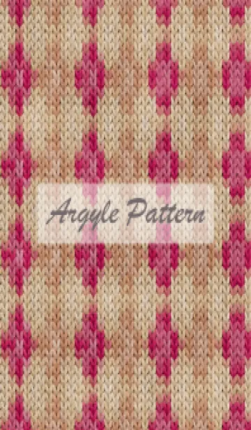 [LINE着せ替え] argyle pattern embroidery 19の画像1