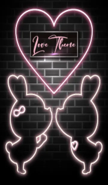 [LINE着せ替え] LOVE THEME -NEON- 35の画像1