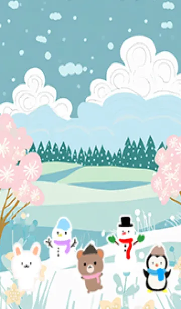 [LINE着せ替え] 可愛い北欧風着せかえ(Winter-209)の画像1