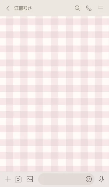 [LINE着せ替え] 大人のシンプルハート:check rosepinkの画像2