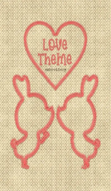 [LINE着せ替え] Love Theme Embroidery 6の画像1