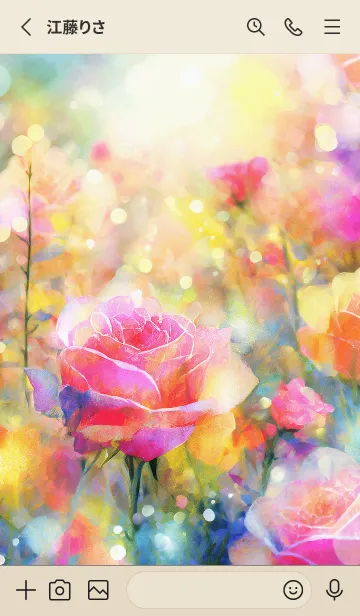 [LINE着せ替え] 薔薇(バラ)の花の着せかえ(R153)の画像2