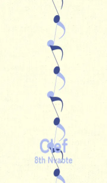 [LINE着せ替え] 八分音符1 コーンフラワーブルーの画像1