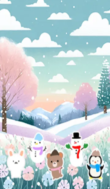 [LINE着せ替え] 可愛い北欧風着せかえ(Winter-206)の画像1