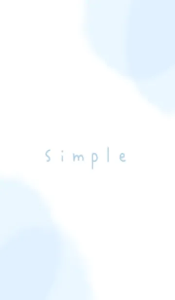 [LINE着せ替え] シンプル水彩 / 白と水色の画像1