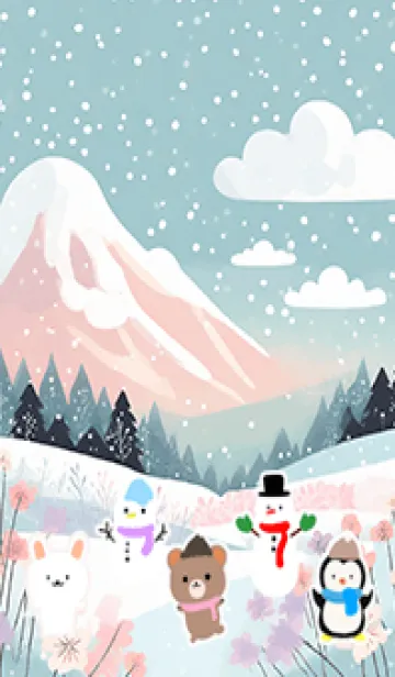 [LINE着せ替え] 可愛い北欧風着せかえ(Winter-205)の画像1