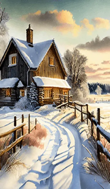 [LINE着せ替え] 優美な冬の風景の着せかえ(Winter-155)の画像1