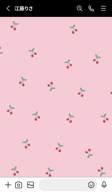 [LINE着せ替え] cherry_pattern #blackpinkの画像2