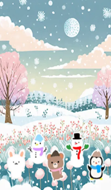 [LINE着せ替え] 可愛い北欧風着せかえ(Winter-201)の画像1