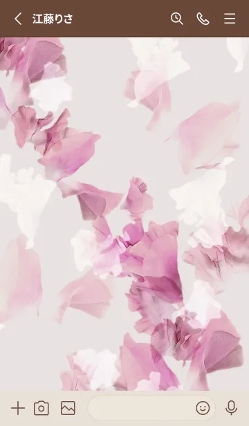 [LINE着せ替え] 透明感に溢れたスイートピー・16の画像2