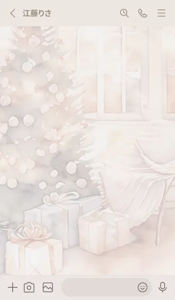 [LINE着せ替え] Greige☆おしゃれなクリスマス02_1の画像2