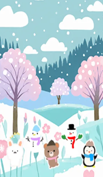 可愛い北欧風着せかえ(Winter-217)のLINE着せ替え