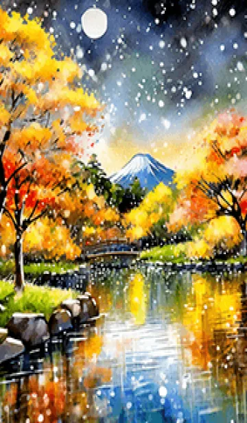 [LINE着せ替え] 優美な秋の風景の着せかえ(Autumn-223)の画像1