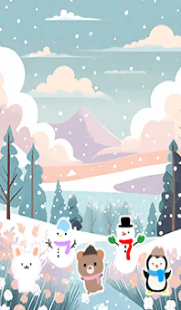 [LINE着せ替え] 可愛い北欧風着せかえ(Winter-214)の画像1