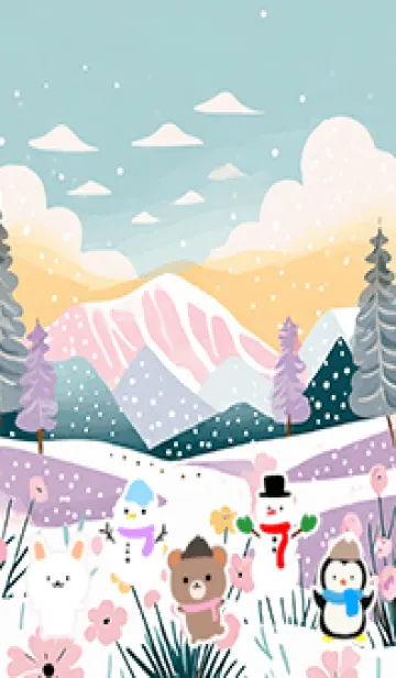 [LINE着せ替え] 可愛い北欧風着せかえ(Winter-222)の画像1