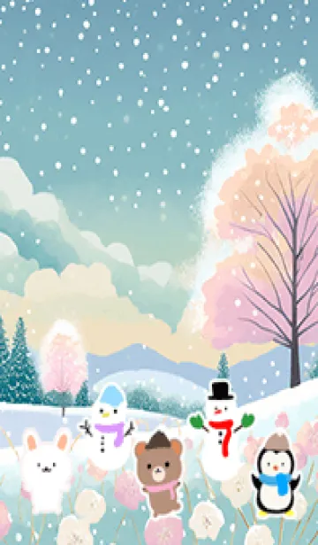 [LINE着せ替え] 可愛い北欧風着せかえ(Winter-223)の画像1