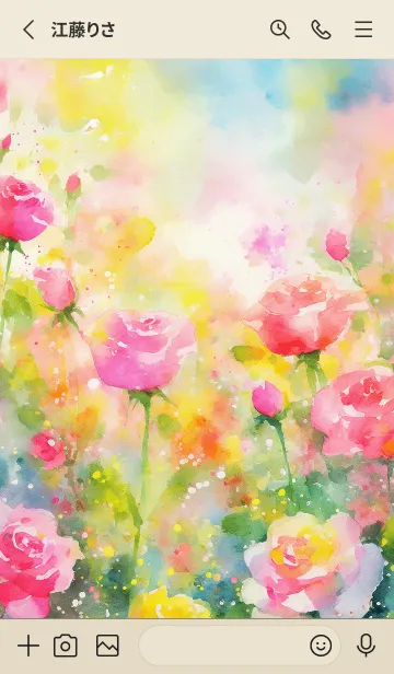 [LINE着せ替え] 薔薇(バラ)の花の着せかえ(R173)の画像2