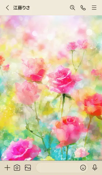 [LINE着せ替え] 薔薇(バラ)の花の着せかえ(R174)の画像2