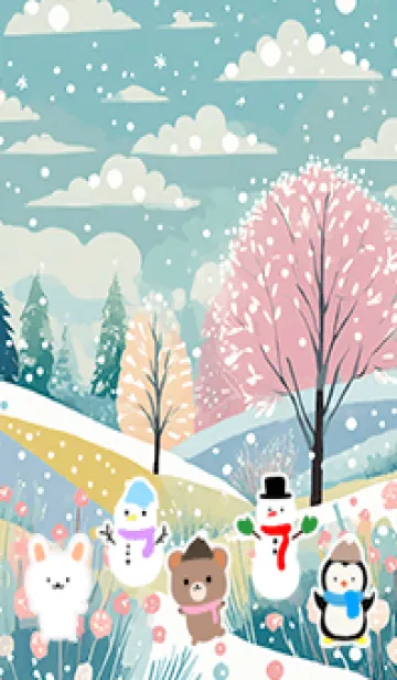 [LINE着せ替え] 可愛い北欧風着せかえ(Winter-228)の画像1