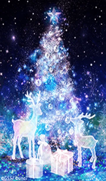 [LINE着せ替え] Crystal Christmas Treeの画像1