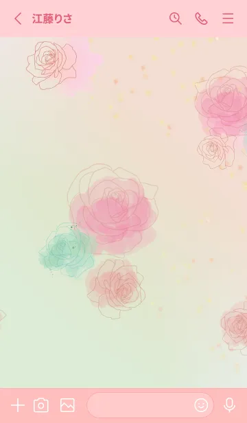 [LINE着せ替え] Rose 01 flower バラ ばら 薔薇の画像2