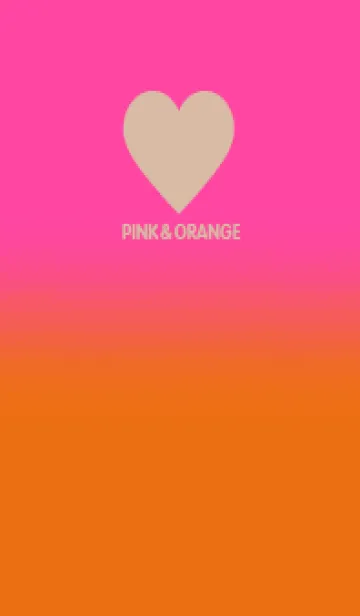 [LINE着せ替え] Pink &Orange V6 (JP)の画像1