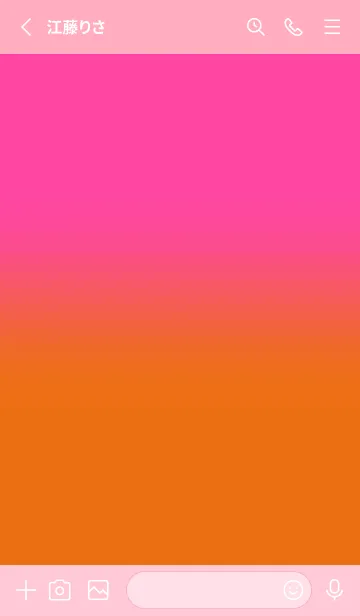 [LINE着せ替え] Pink &Orange V6 (JP)の画像2