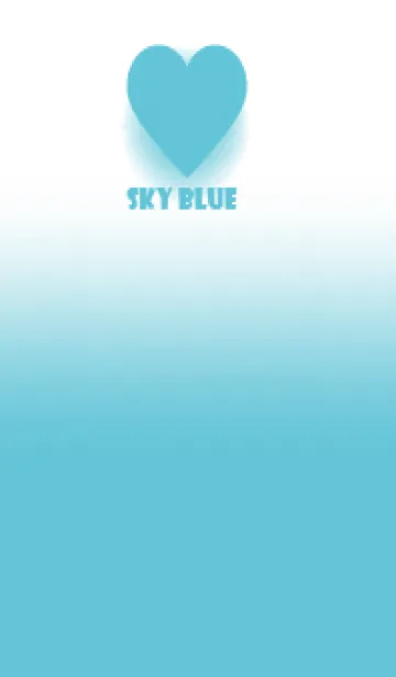 [LINE着せ替え] Sky Blue & White Theme V.5 (JP)の画像1